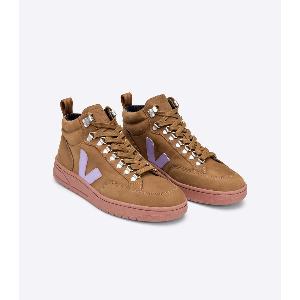 Veja RORAIMA NUBUCK Hoog Dames Koffie | BE 358LIS